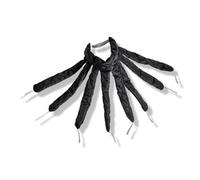 Zanthicia Head-Mounted Elastic Hair Curler Rollers Curling Stick Flexible Rod Wavy Twist Band Short Medium Hair DIY Tool, Black