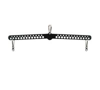 Zanthicia Home Exercise Cable Pulley System Machine Workout Provides Wide Application For Various Strength Training Routines Arm Pull Down T Bar Cable Row Attachments Handle, Black, 77cm