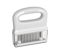 Zanthicia Jaccard Tenderizer Needle Comfortable Handle Easy to Clean Meat Tenderizer Stainless Steel Meat Machine, White