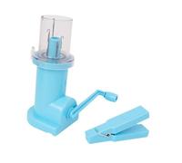 Zanthicia Knitting Machine Manual Handle Spool Knitter for Sweater Scarves and Bracelet Projects Unique Crafting Tool Hand Rope Braiding Hand Operated Sewing Tool, Blue, 6x5.5x13.5cm