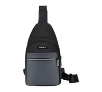 Zanthicia Large Capacity Chest Pack Bag Hands Free No Burden Polyester Outdoors Chest Bags Bag For Men Easy To Carry, grey