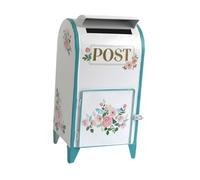 Zanthicia Large Capacity Letter Box Catcher Front Door Gate Mail Drop Box Standing Mailbox Outside Porch Office Residential Package Delivery Lockable Parcel Drop