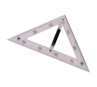 Zanthicia Large Maths Geometry Ruler Teacher Supplies Essential Teaching Aids Classroom Handheld and Drawing Math Teaching Aid is Lightweight 60 Degree Triangle, Clear, 45 Degree Ruler