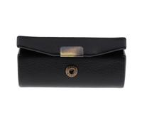 Zanthicia Leather Lipstick Case with Mirror Size Elegant for Ladies Who are Always On Move Multi-Function.for Storing Lipstick Compact Case with Mirror, Black, 9 CM