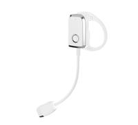 Zanthicia LED Night Light with Large Capacity Lithium Battery Life Multifunctional Folding Portable Hanging Ear Light ABS Clip-on, White
