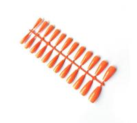 Zanthicia Long Fake Nail Press-on Handheld Fingernail Manicure Beauty Accessories Small Women's Manicures Hands Art Tips , Dark Orange