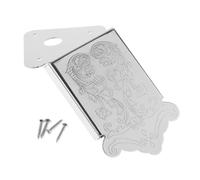Zanthicia Mandolin Tailpiece Metal Parts Easy Installation Replacement Including Screws 48mmx90mm Durable Easy To Install Guitar Parts Mandolin Tailpiece Installation