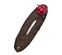 Zanthicia Mesh Hair Tie Bun Head Tool Set Fashionable Not Easy To Wear And Tear Gauze Hair Tie And Hairpin For Women Bun Shapers, Red