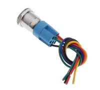 Zanthicia Multi-functional 5a Vehicle Car Lamp Start Switch With Illuminated Blue Button Designed For Easy One-handed Control When Driving Universal 12v Illuminated Led Light Start Switch