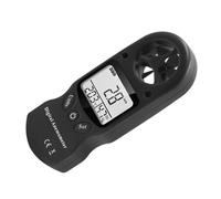 Zanthicia Multi-purpose Portable Anemometer LCD Digital Display Wind Speeds Temperature Meter Hygrometer Thermometer Measuring, Black
