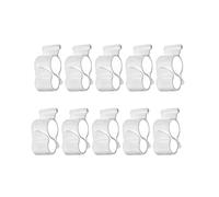 Zanthicia Multi Usage Rv Traveling Tent Clip Light Hanger Essential For RV Hook Holds Party Lights Any Gathering Awning Hook Slides Into Awning Roller Standard Clip For Rope Light, white, 10 pcs