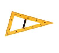 Zanthicia Multifunction Teaching Ruler Large Number Simple Tool for Teachers Engaging Students in Geometry Understanding Drawing Math Geometry Tool Big Size Teacher Aids, Yellow, 60 Degree Triangle