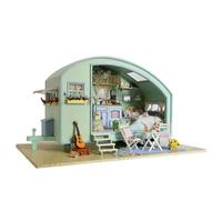 Zanthicia Multifunctional Miniature Dolls House Kits Dream World Wood Diy Wooden Dolls House DIY Wooden for Dollhouse Wide Application