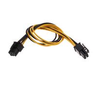 Zanthicia Multifunctional Power Cable 6 Pin To 6 Pin Professional Accessories For High Performance Gaming Saving Money. Made Plastic PCI E Male To Male For Video Card