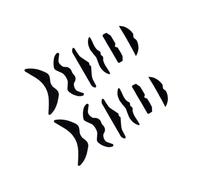 Zanthicia Novelty Mustaches Facial Hair DIY Makeup Beard Addition To Costume Accessories For Halloween Celebrations DIY Self Adhesive Mustache Set Costume Accessory, Black