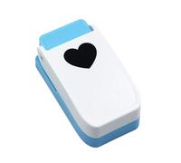 Zanthicia Office Organization Essential Precision Square Hole Punches with Lock for Buckle Embossed Punching Bottom with Lock for Buckle Square Punch DIY Manual, Heart-Shaped