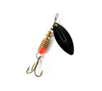 Zanthicia Outdoor Lake Hard Lure Bait Replacement Metal Fish Barbed Hook for Wobbler Portable Fishing Tackles Replacing Parts, Black, Type 1