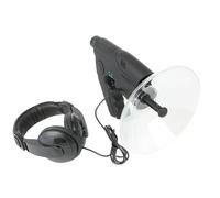 Zanthicia Parabolic Dish Directional Microphone Clear Sight Long Distance Hearing Compact Size Parabolic Microphone Monocular