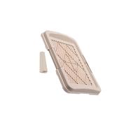 Zanthicia Pet Training Pad Featuring Mesh Easy To Clean Options And Materials Making All Dogs Rinse With Water. Indoor Portable Pee Litter Tray Cats Litter Boxes, Khaki, 47x34x5.5cm