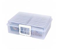 Zanthicia Photo Storage Box With 16 Photograph Organization Flip - cover Thick Impact - resistant Plastic for Photos, Grain