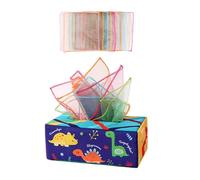 Zanthicia Plush Toys 6 12 Months Sensory Toy Box Busy Pull Tissues Fun Rub Strengthening Early Learning And Development Kids Early Learning Dance Scarf Interactive Toys , 20 silk scarves