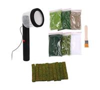 Zanthicia Portable Hand Tool Flocking Static Grass Applicator With High Output Voltage 1 Grass Applicator And Complete DIY Set For Crafters Modeling Hobby Craft DIY Project Accessories Kits