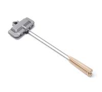 Zanthicia Portable Hot Cooker Picnics Easy Carry Maker Iron for Mountain Pie Maker Cast Mountain Pie Iron Campfire Cooking 1, 2