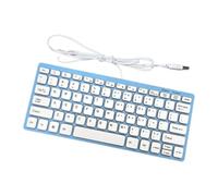 Zanthicia Portable K1000 Wired Keyboard Provides Excellent Silent Typing Function With Professional In Compact Form Factor USB Wired Keyboard Comfortable Typing Experience, Blue, 285x122x21mm