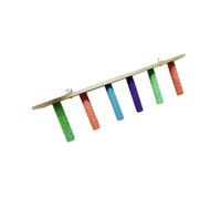 Zanthicia Portable Suction Cup Parrot Stand Perch Toy Attaches To Providing Engaging Playtime Experience Climbing Hanging Bird Toy Parakeet Bath Perch, colorful, 6 tier