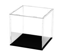 Zanthicia Premium Acrylic Display Case Stand for Action Figures Featuring Unique Stackable with Dustproof Toy Storage Solutions Transparent Acrylic Display Case Stand for Figure, Clear, 8x8x8