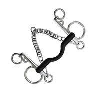 Zanthicia Premium Horse Bit Stainless Steel Copper Mouth Snaffle With Chewing Sweet Center Roller For Enhanced Riding Experience Center Roller Chewing Sweet Bridle Show Sports