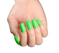 Zanthicia Press-on Fingernails Scratch Resistant False Nail Set Full Cover Removable Nail Tip Strong Viscosity Manicure Stickers , Green