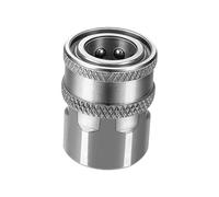 Zanthicia Pressure Washer Coupler Sturdy 3/8 Quick Connect Plug NPT Stainless Steel Fitting Hose Connector Efficient Car Repair Tool NPT Stainless Steel Fitting, Inner Thread Female