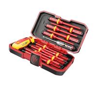 Zanthicia Professional Electrical Screwdriver Set with Case Contains Impact Resistant Tools Designed Specifically for Electrician Applications Electrical Screwdriver Set Professional Hand Tool
