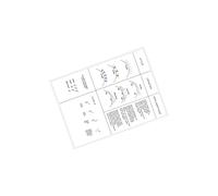 Zanthicia Professional Lash Mapping Chart Eyelash Extension Practice Book Comprehensive Clear Printing For Skill Development Practice Chart Paper Lash Lashes Training
