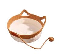 Zanthicia Relaxing Woven Pet Bed Designed Linen Universal Cat Bed For All Seasons Vine Woven Cat, L 18-30 pounds