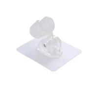 Zanthicia Removable Shower Rack Strong Adhesive Holder With Adjustable Angle For Easy Installation Shower Head Holder Durable, Clear, 7.2x7.2cm