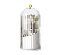 Zanthicia Rotating Bathroom Essential Storage Solution Toothbrush Holder with Sliding Lid Concealed Electric Toothbrush Holder ABS, White