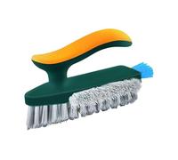 Zanthicia Say Goodbye to Dead Corners Multifunctional Cleaning Brush ABS Easy to Three Sides of Bristles Clean Dead Corners , Dark Green