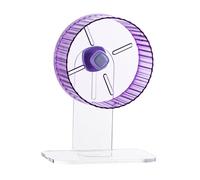 Zanthicia Silent Running Wheel Small Animal Toy Providing Quiet Time For Hamsters And Other Small Animals Allowing To Freely In Cage And Exercise. Hamster Wheel Silent, Violet Stand 21cm