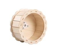Zanthicia Silent Wooden Running Wheel To Provide Robust Support For Kittens And Small Pets Playtime Reasonable Size Running Wheel And Wide Track Hamster Endless Happiness Lightweight, Wood, 13cm
