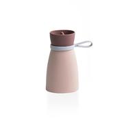 Zanthicia Silicone Hot Water Bag Reusable Heat-Resistant Soft Hand Warmer Pouch with Knitted Cover Stress Relief Household, Pink, S