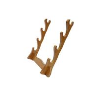 Zanthicia Sleek Display Stand Holder Rack for Traditional Japanese Samurai Bracket, Wood, 4 Layers