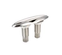 Zanthicia Stainless Steel Cleat Dock Boat Bollard Ship Mount Yacht Neat Marine Mooring Pull Corrosion Resistance Flush Accessories, 5inch