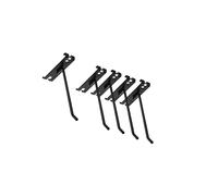 Zanthicia Storage Solutions Wall Hooks Display Hooks Heavy Duty Iron for Grid Wall Easy Installation Retail Shop Home Office Garage Organization Multifunctional Hangers Storage Supplies, Black, 15cm