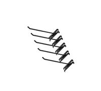 Zanthicia Storage Solutions Wall Hooks Display Hooks Heavy Duty Iron for Grid Wall Easy Installation Retail Shop Home Office Garage Organization Multifunctional Hangers Storage Supplies, Black, 20cm