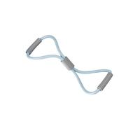 Zanthicia Stretch Fitness Band Effective Training Back Beautifier Back Stretching Elastic Rope Comfortable Grip Yoga Equipment Stretch Fitness Band 8 Shaped Stretching Device, Light blue, 22x20cm