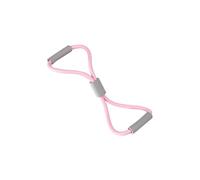 Zanthicia Stretch Fitness Band Effective Training Back Beautifier Back Stretching Elastic Rope Comfortable Grip Yoga Equipment Stretch Fitness Band 8 Shaped Stretching Device, Pink, 22x20cm
