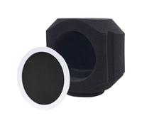 Zanthicia Studio Microphone Isolation Ball Indoor Outdoor Microphone Cover Efficiently Filters Ambient Noise To Capture Pure Vocal Wind Screen Sponge Acoustic Filter, Black