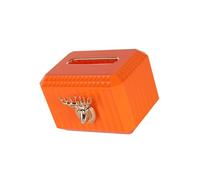 Zanthicia Stylish Deer Head Sculpture Tissue Box Decorative Napkin Paper Holder for Countertop, Orange, 18 x 13 x 12cm